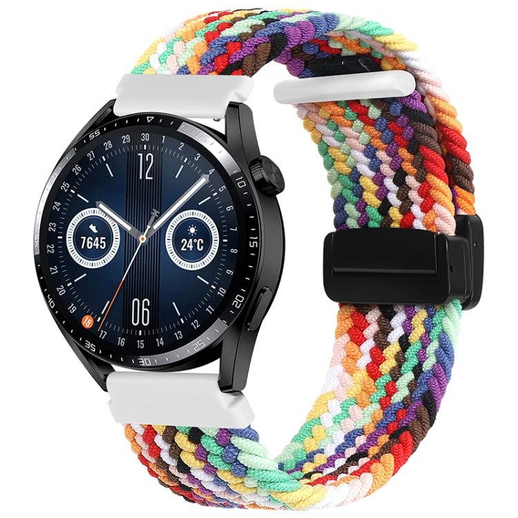 20mm Magnetic Fold Clasp Woven Watch Band, For Garmin VivoMove Trend / Luxe / Style - NMNYSX
