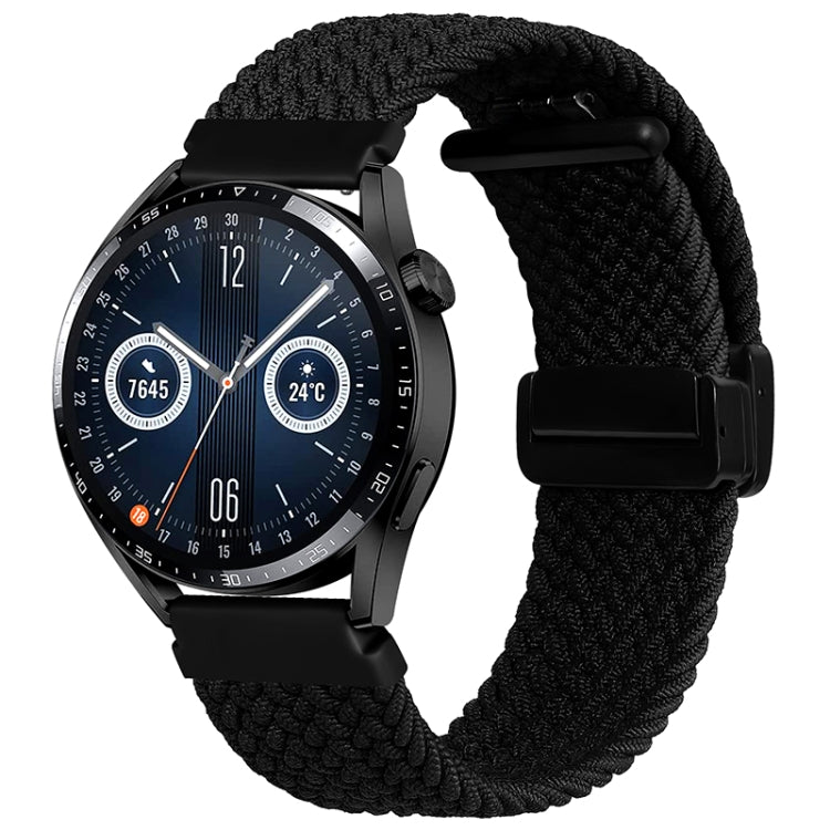 20mm Magnetic Fold Clasp Woven Watch Band, For Garmin VivoMove Trend / Luxe / Style - NMNYSX
