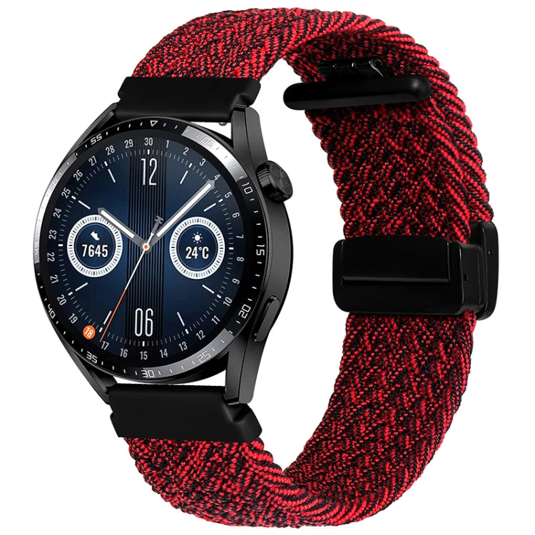 20mm Magnetic Fold Clasp Woven Watch Band, For Garmin VivoMove Trend / Luxe / Style - NMNYSX