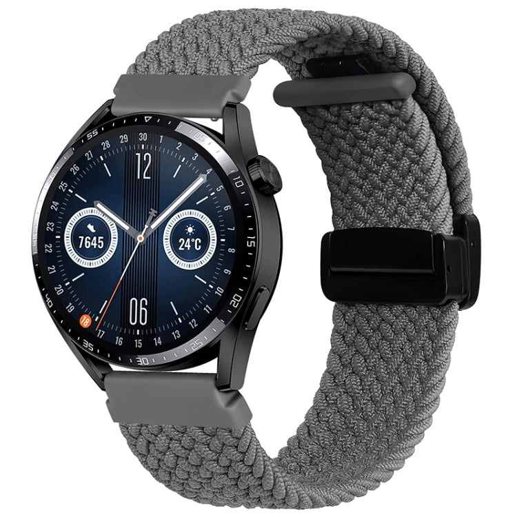 20mm Magnetic Fold Clasp Woven Watch Band, For Garmin VivoMove Trend / Luxe / Style - NMNYSX