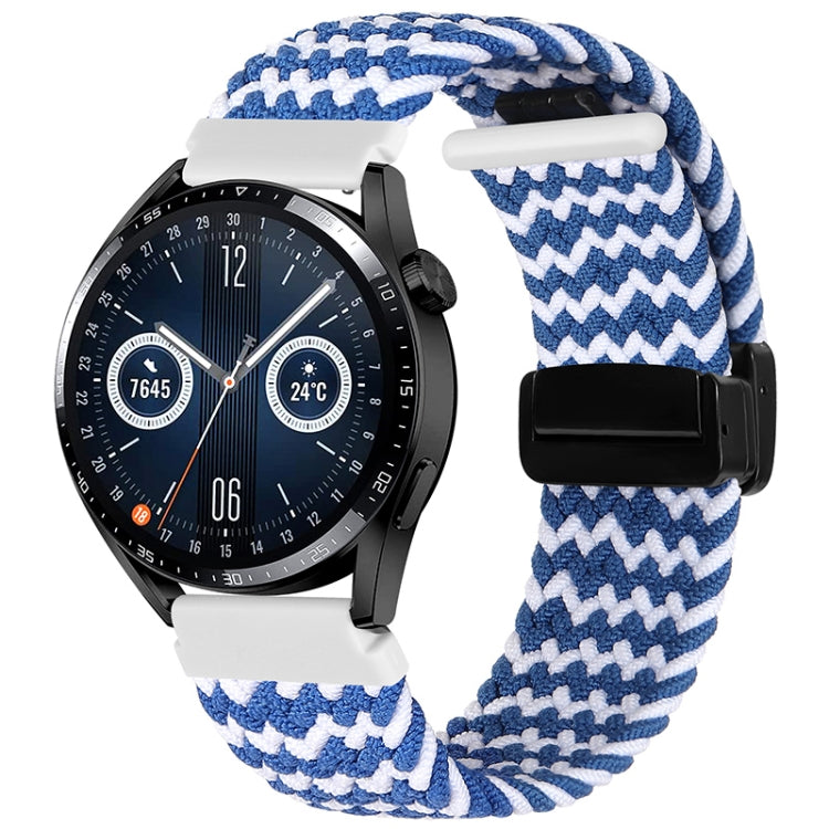 20mm Magnetic Fold Clasp Woven Watch Band, For Garmin VivoMove Trend / Luxe / Style - NMNYSX