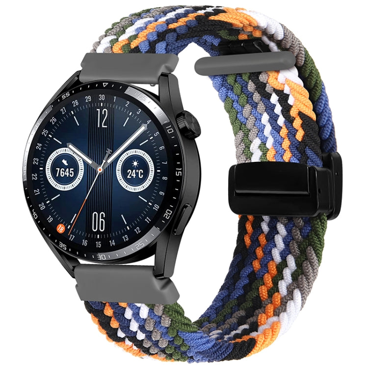 20mm Magnetic Fold Clasp Woven Watch Band, For Garmin VivoMove Trend / Luxe / Style - NMNYSX