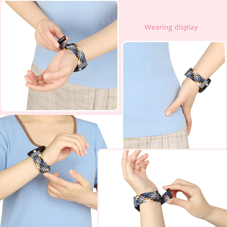 20mm Magnetic Fold Clasp Woven Watch Band, For Garmin VivoMove Trend / Luxe / Style - NMNYSX