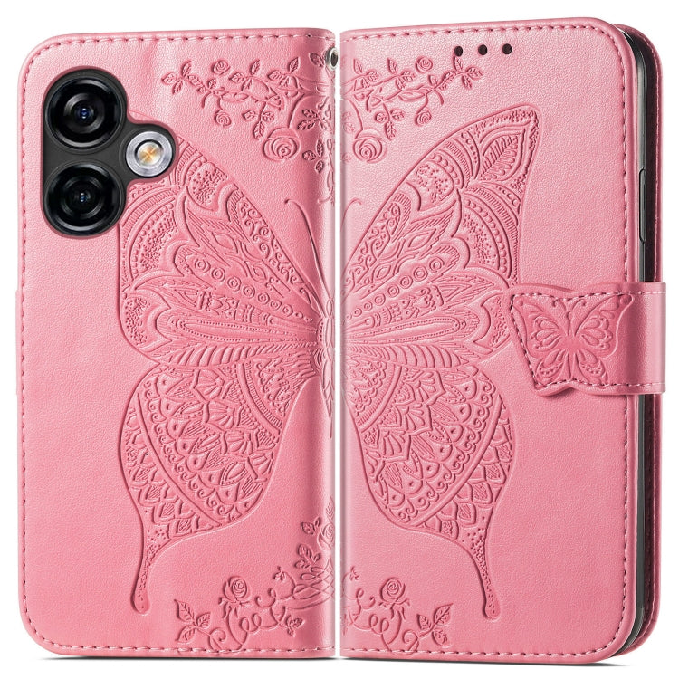 Butterfly Love Flower Embossed Leather Phone Case, For Ulefone Note 16 Pro - NMNYSX