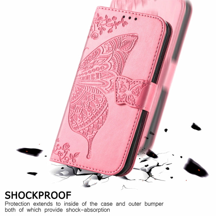 Butterfly Love Flower Embossed Leather Phone Case, For Ulefone Note 16 Pro - NMNYSX