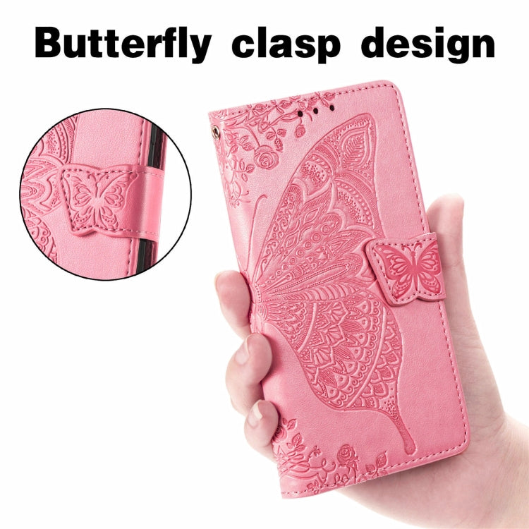 Butterfly Love Flower Embossed Leather Phone Case, For Ulefone Note 16 Pro - NMNYSX