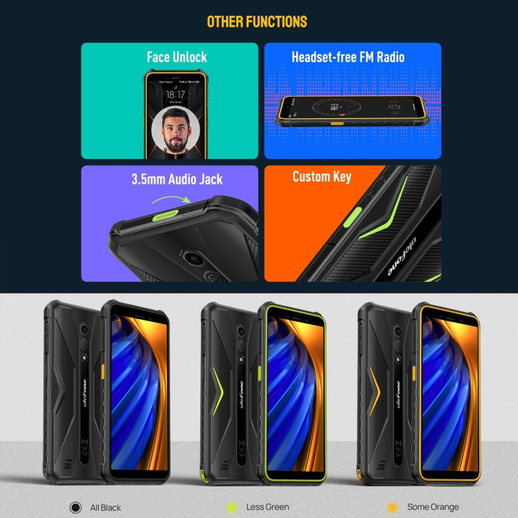 Ulefone Armor X12 Pro, IP68/IP69K Rugged Phone, 5.45 inch Android 13 MediaTek Helio G36 Octa Core, Network: 4G, NFC, 4GB+64GB - NMNYSX