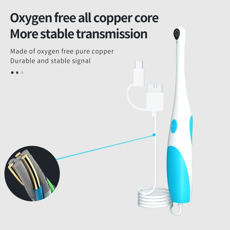 AN109 6LEDs 1080P 3 in 1 Visible Oral Endoscope