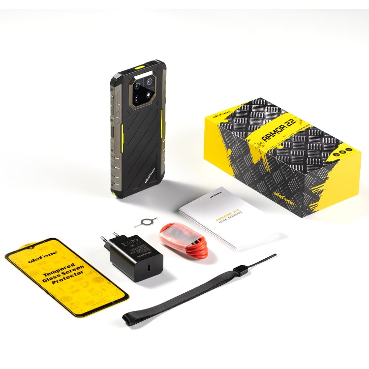 Ulefone Armor 22, IP68/IP69K Rugged Phone, 6.58 inch Android 13 MediaTek Helio G96 Octa Core, Network: 4G, NFC, OTG, 8GB+128GB, 8GB+256GB - NMNYSX