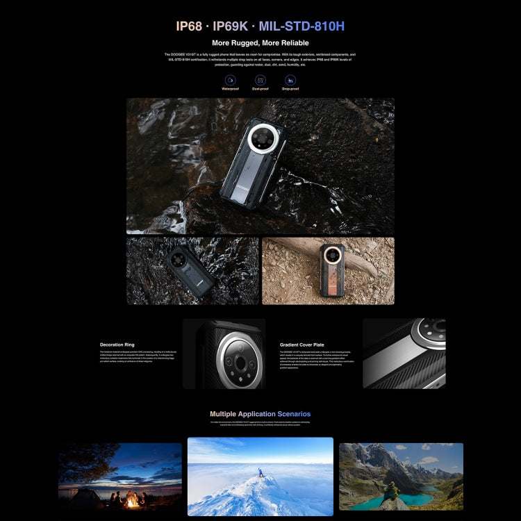 DOOGEE V31GT,  Thermal Imaging Camera, Side Fingerprint, 10800mAh Battery, 6.58 inch Android 13 Dimensity 1080 Octa Core, Network: 5G, OTG, NFC, Support Google Pay, 12GB+256GB - NMNYSX