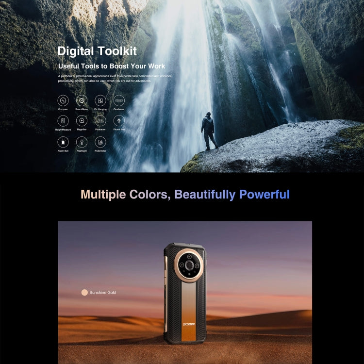 DOOGEE V31GT,  Thermal Imaging Camera, Side Fingerprint, 10800mAh Battery, 6.58 inch Android 13 Dimensity 1080 Octa Core, Network: 5G, OTG, NFC, Support Google Pay, 12GB+256GB - NMNYSX