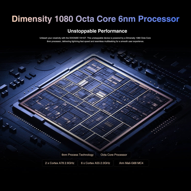 DOOGEE V31GT,  Thermal Imaging Camera, Side Fingerprint, 10800mAh Battery, 6.58 inch Android 13 Dimensity 1080 Octa Core, Network: 5G, OTG, NFC, Support Google Pay, 12GB+256GB - NMNYSX