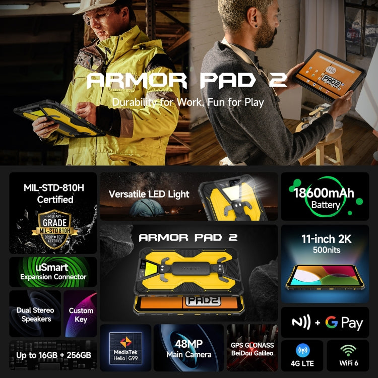 Ulefone Armor Pad 2 Rugged Tablet PC mining farming industryng mechanic tools