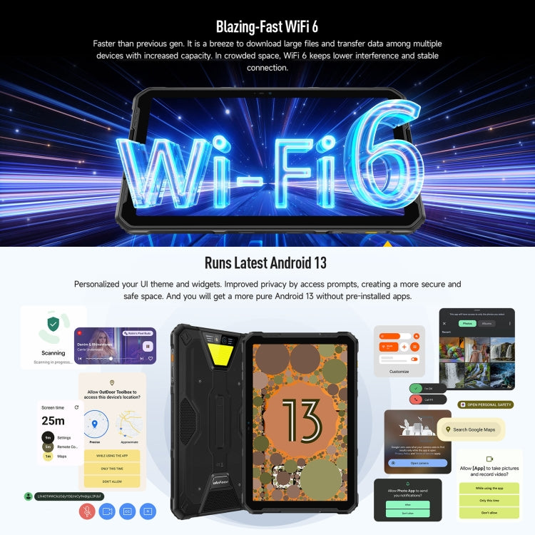 Ulefone Armor Pad 2 Rugged Tablet PC mining farming industryng mechanic tools
