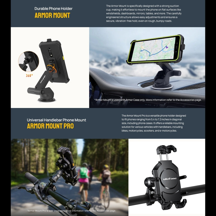 Ulefone Armor X12, Rugged Phone, Face Unlock, 5.45 inch Android 13 Go MediaTek Helio A22 Quad Core, Network: 4G, NFC, 3GB+32GB - NMNYSX