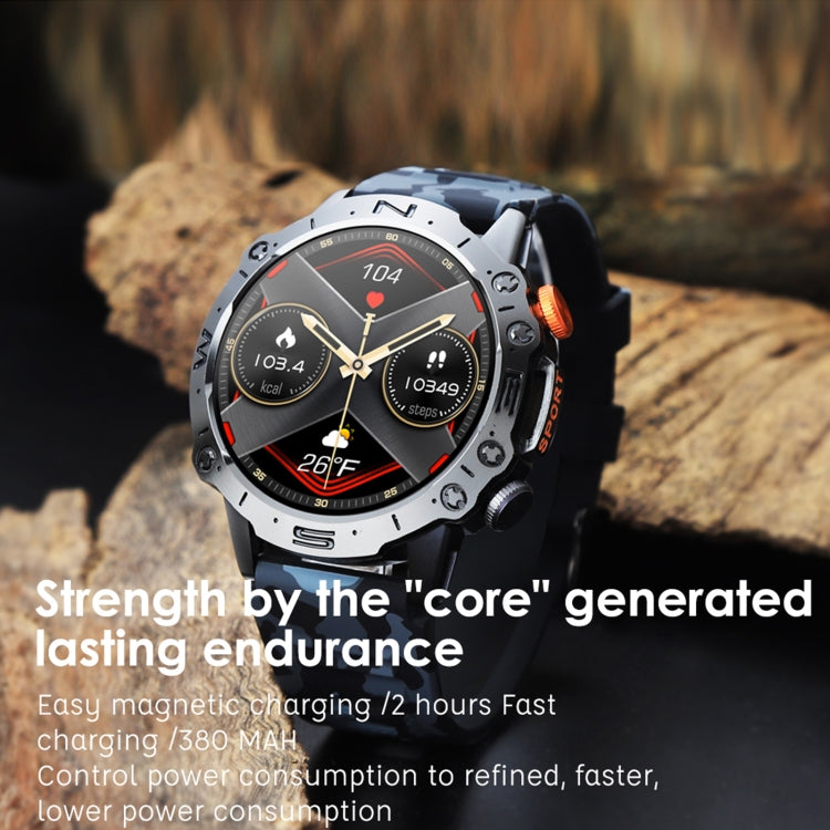 K59 IP67 BT5.0 1.43inch Smart Watch Support Voice Call / Sleep Detection - NMNYSX