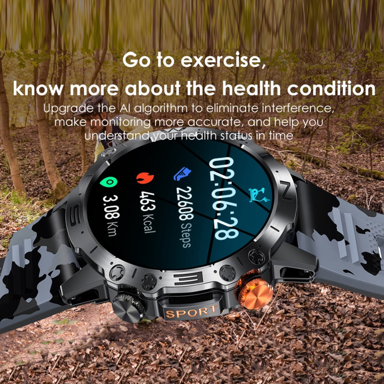 K59 IP67 BT5.0 1.43inch Smart Watch Support Voice Call / Sleep Detection - NMNYSX