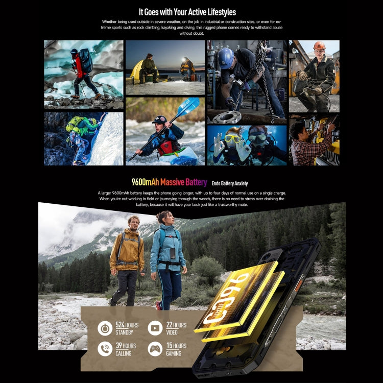 Ulefone Power Armor 18T Ultra Version 5G Thermal Imaging Rugged Phone, Side Fingerprint, 6.58 inch Android 13 MediaTek Dimensity 7050 Octa Core up to 2.6GHz, Network: 5G, NFC, OTG, Power Armor 18T Ultra Version - NMNYSX