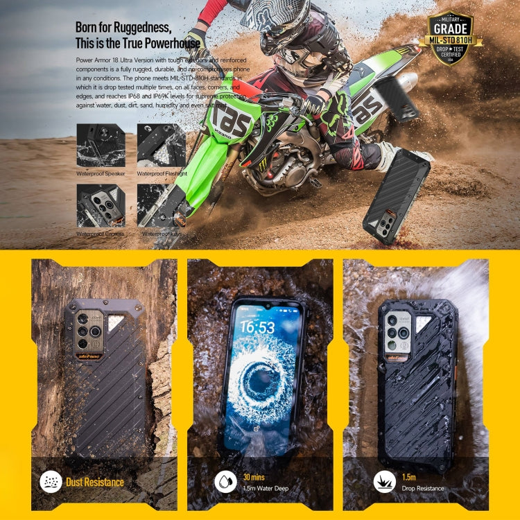 Ulefone Power Armor 18 Ultra Version 5G Thermometer Rugged Phone - NMNYSX