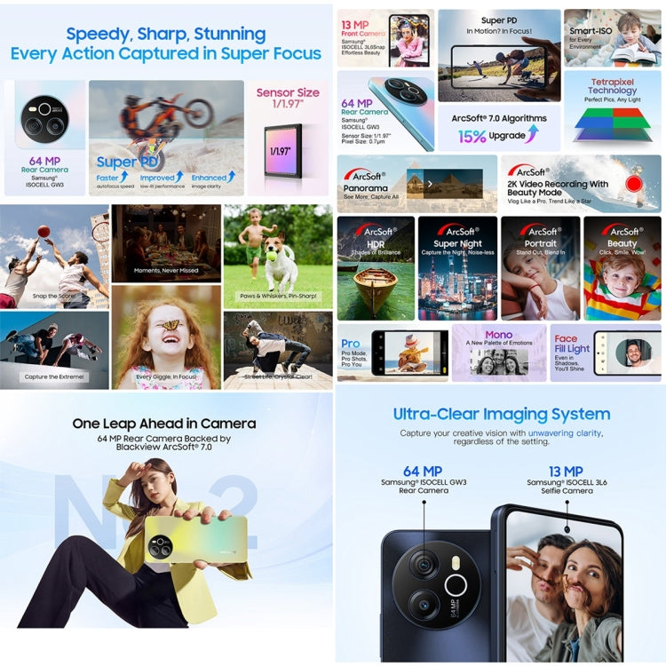 Blackview SHARK 8, Fingerprint Identification, 6.78 inch Android 13 MTK6789 Helio G99 Octa Core up to 2.2GHz, Network: 4G, OTG, 8GB+256GB - NMNYSX