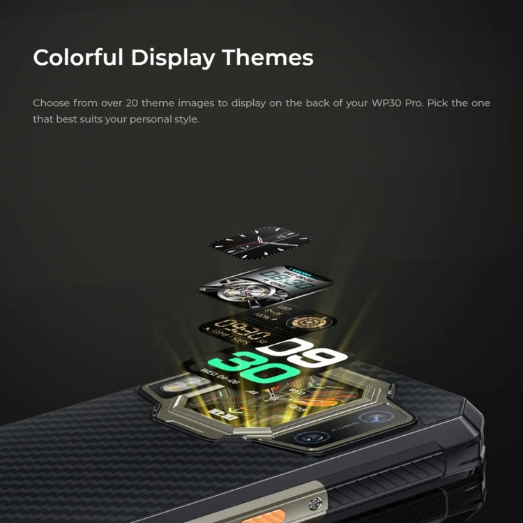 Oukitel WP30 Pro 5G, IP68/IP69K, 108MP Camera, 11000mAh, 6.78 inch + 1.8 inch MediaTek Dimensity 8050 Octa-core 3.0GHz, NFC, OTG, Network: 5G, WP30 Pro 5G 12GB+512GB - NMNYSX