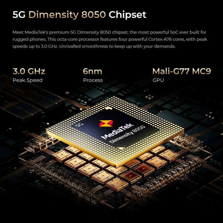 Oukitel WP30 Pro 5G, IP68/IP69K, 108MP Camera, 11000mAh, 6.78 inch + 1.8 inch MediaTek Dimensity 8050 Octa-core 3.0GHz, NFC, OTG, Network: 5G, WP30 Pro 5G 12GB+512GB - NMNYSX