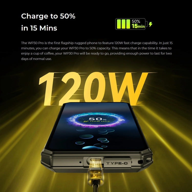Oukitel WP30 Pro 5G, IP68/IP69K, 108MP Camera, 11000mAh, 6.78 inch + 1.8 inch MediaTek Dimensity 8050 Octa-core 3.0GHz, NFC, OTG, Network: 5G, WP30 Pro 5G 12GB+512GB - NMNYSX
