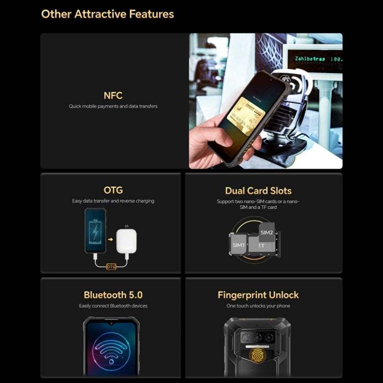 Oukitel WP23 Pro, IP68/IP69K, 6.52 inch Unisoc T606 Octa-core, NFC, Network: 4G, WP23 Pro