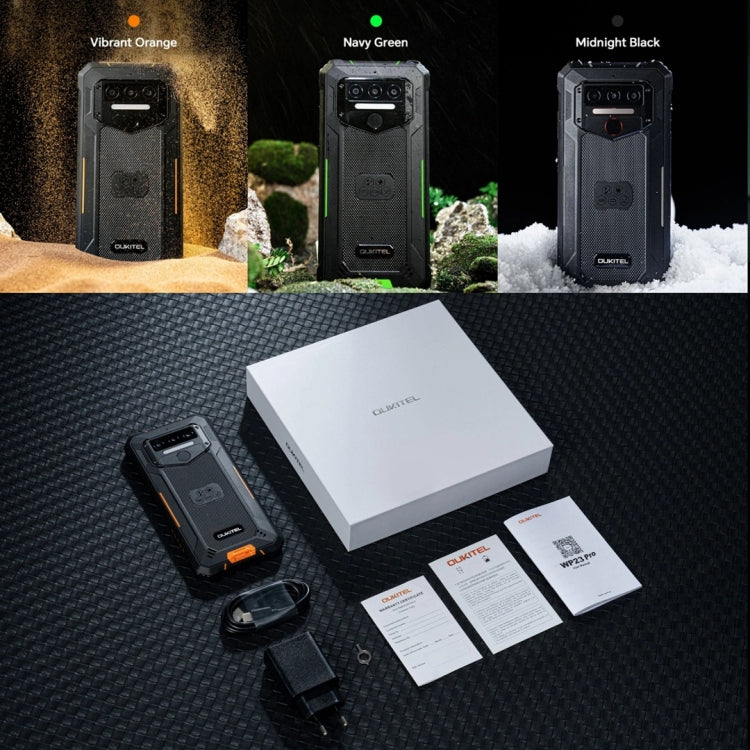 Oukitel WP23 Pro, IP68/IP69K, 6.52 inch Unisoc T606 Octa-core, NFC, Network: 4G, WP23 Pro