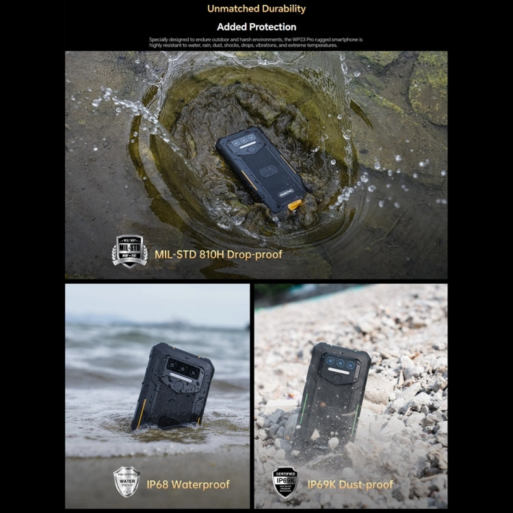 Oukitel WP23 Pro, IP68/IP69K, 6.52 inch Unisoc T606 Octa-core, NFC, Network: 4G, WP23 Pro
