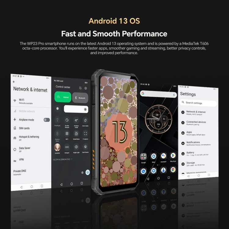 Oukitel WP23 Pro, IP68/IP69K, 6.52 inch Unisoc T606 Octa-core, NFC, Network: 4G, WP23 Pro