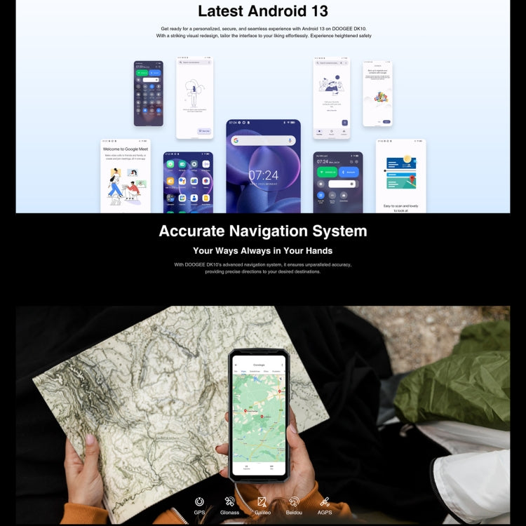 DOOGEE DK10 5G, Quad Cameras, Side Fingerprint, 6.67 inch Android 13 Dimensity 8020 Octa Core 2.6GHz, Network: 5G, OTG, NFC, Support Google Pay, 12GB+512GB - NMNYSX