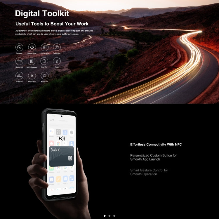 DOOGEE DK10 5G, Quad Cameras, Side Fingerprint, 6.67 inch Android 13 Dimensity 8020 Octa Core 2.6GHz, Network: 5G, OTG, NFC, Support Google Pay, 12GB+512GB - NMNYSX
