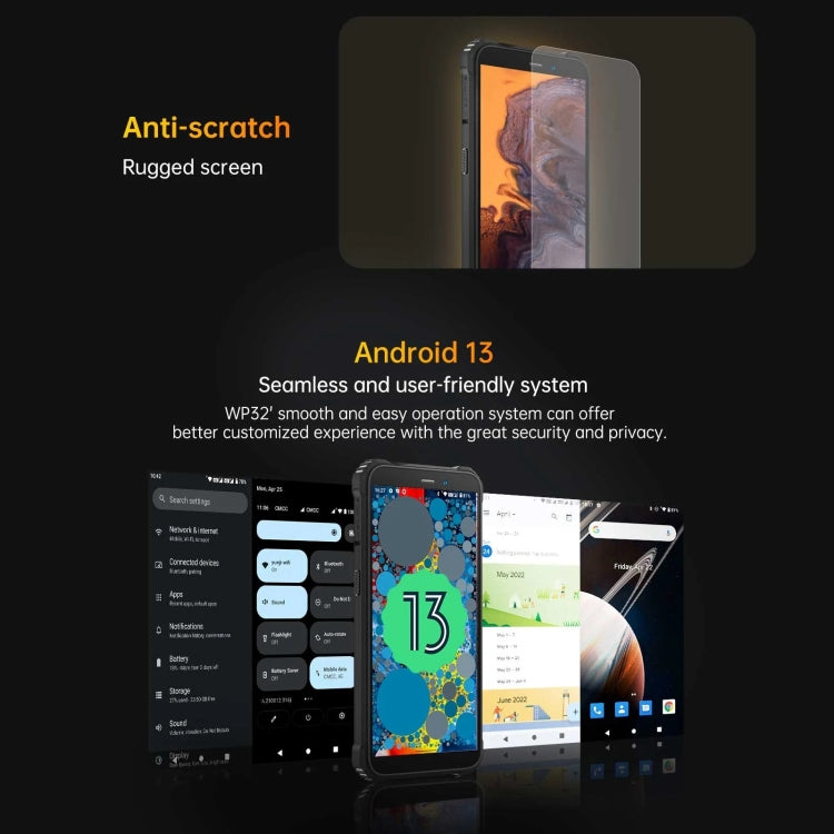 Oukitel WP32, IP68/IP69K, 5.93 inch Android 13 Unisoc Tiger T606 Octa-core, NFC, OTG, Network: 4G, 4GB+128GB - NMNYSX
