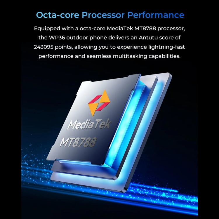 Oukitel WP36, IP68/IP69K, Fingerprint Identification, 10600mAh, 6.52 inch MediaTek MT8788 Octa Core, NFC, OTG, Network: 4G, WP36, 8GB+128GB - NMNYSX