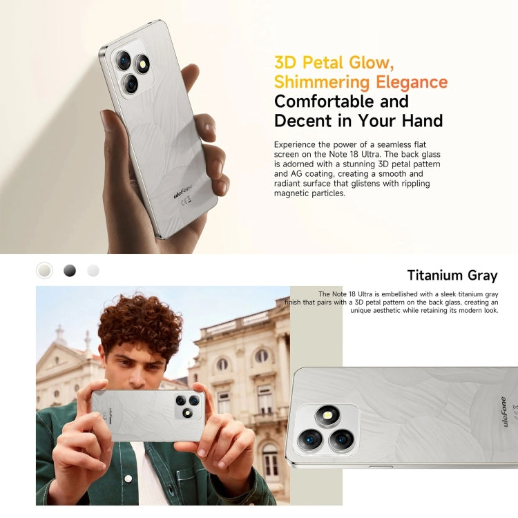Ulefone Note 18 Ultra, Side Fingerprint, 6.78 inch Android 13 MediaTek Dimensity 720 5G MT6853 Octa Core 2.0GHz, NFC, Network: 5G, 6GB+256GB - NMNYSX