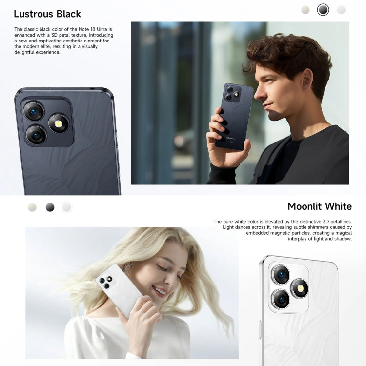 Ulefone Note 18 Ultra, Side Fingerprint, 6.78 inch Android 13 MediaTek Dimensity 720 5G MT6853 Octa Core 2.0GHz, NFC, Network: 5G, 6GB+256GB - NMNYSX