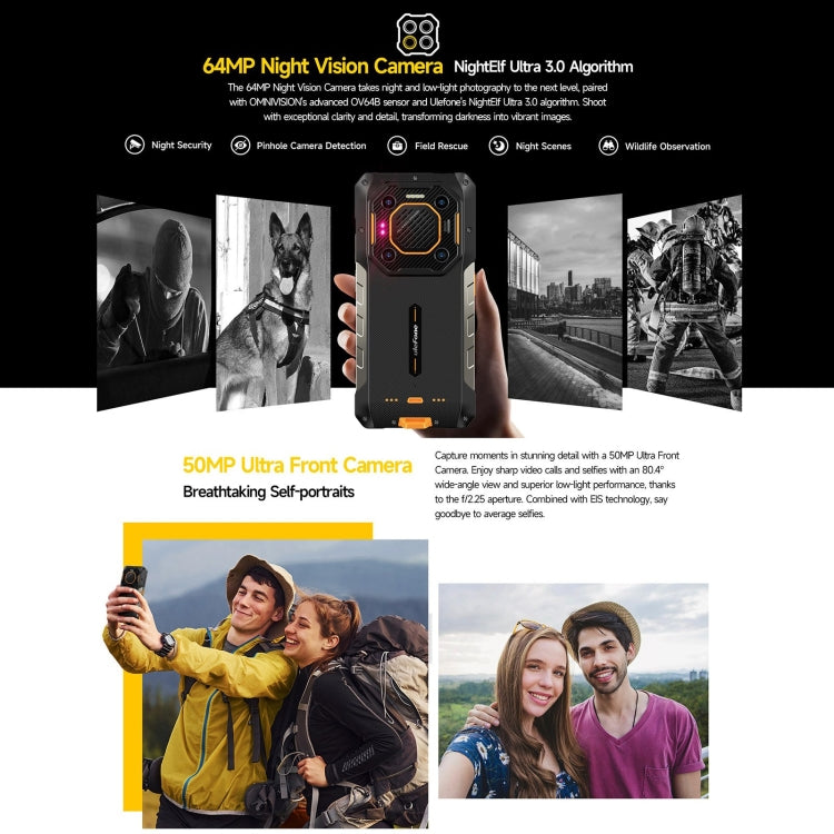 Ulefone Armor 26 Ultra Rugged Phone, 6.78 inch Android 13 MediaTek Dimensity 8020 Octa Core, Network: 5G, NFC, 12GB+512GB - NMNYSX