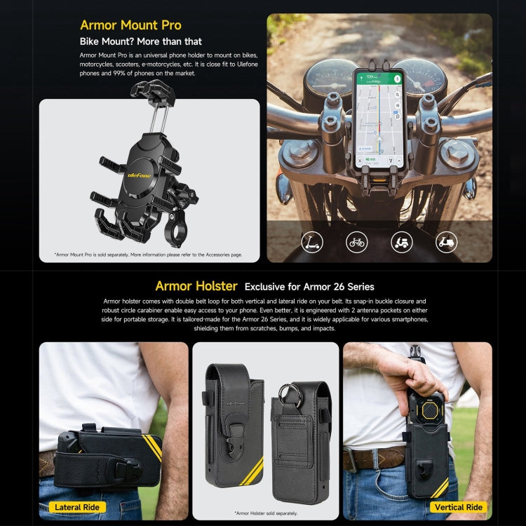 Ulefone Armor 26 Ultra Rugged Phone, 6.78 inch Android 13 MediaTek Dimensity 8020 Octa Core, Network: 5G, NFC, 12GB+512GB - NMNYSX