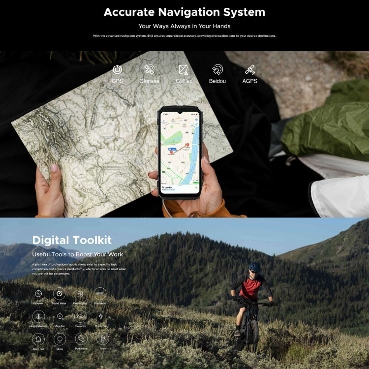 DOOGEE S118 Rugged Phone, 6.58 inch Android 14 MediaTek Helio G99 Octa Core, Network: 4G, OTG, NFC, 8GB+512GB - NMNYSX