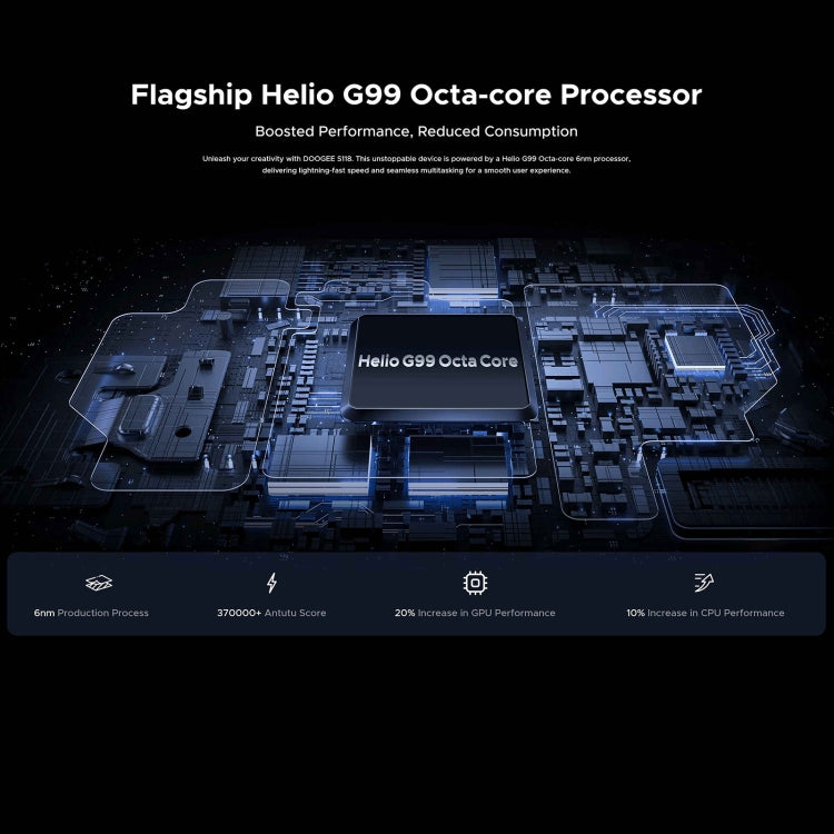 DOOGEE S118 Rugged Phone, 6.58 inch Android 14 MediaTek Helio G99 Octa Core, Network: 4G, OTG, NFC, 8GB+512GB - NMNYSX