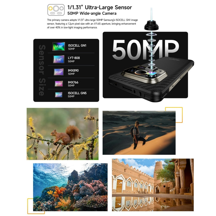 Ulefone Armor 25T Pro Rugged Phone, Thermal Imaging, 6.78 inch Android 14 MediaTek Dimensity 6300 Octa Core, Network: 5G, NFC, Armor 25T Pro - NMNYSX