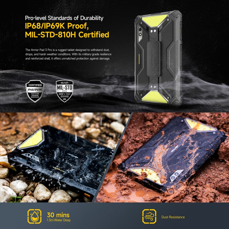 Ulefone Armor Pad 3 Pro Rugged Tablet PC, 10.36 inch Android 13 MediaTek MT8788 Octa Core 4G Network, EU and USB Plug, Armor Pad 3 Promining farming industryng mechanic