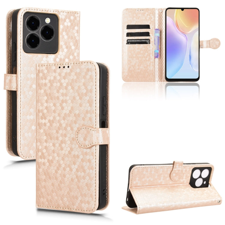 Honeycomb Dot Texture Leather Phone Case, For Ulefone Note 20 Pro, For Ulefone Note 17 Pro, For Ulefone Note 18 Ultra - NMNYSX