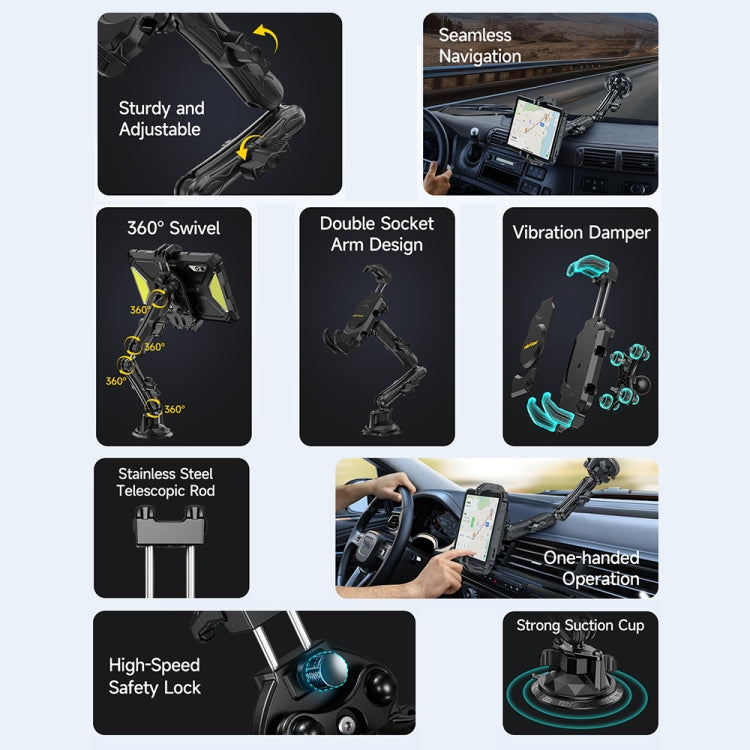 Ulefone UAN02 Armor Mount Max Car Phone Tablet Holder, Car Phone Tablet Holder - NMNYSX