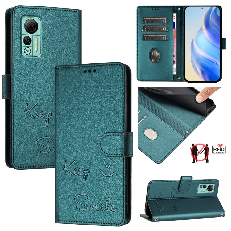 Smile Embossing RFID Leather Phone Case, For Ulefone Note 18 Ultra 5G, For Ulefone Note 14 - NMNYSX