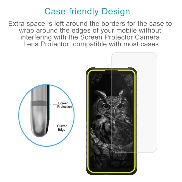 10pcs 3D 0.3mm Fine Hole High Aluminum Tempered Glass Film, For Ulefone Armor X31 Pro, For Ulefone Armor 28 Ultra Thermal - NMNYSX