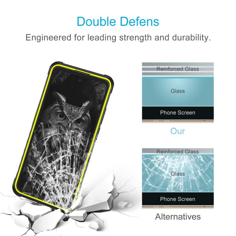 10pcs 3D 0.3mm Fine Hole High Aluminum Tempered Glass Film, For Ulefone Armor X31 Pro, For Ulefone Armor 28 Ultra Thermal - NMNYSX