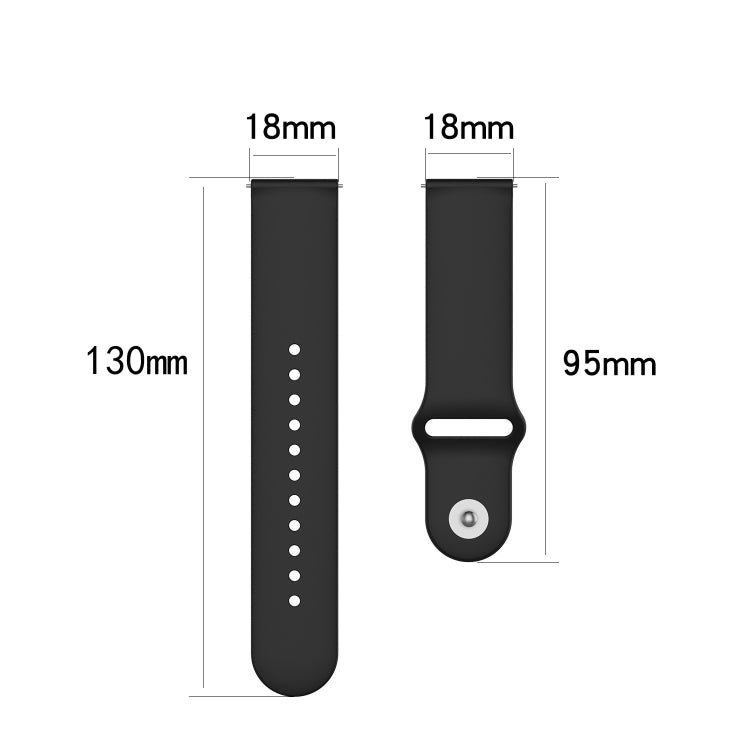 18mm SLR Buckle Fashion Silicone Strap, Size: Large Size, For Garmin Vivomove 3s / 4s - NMNYSX