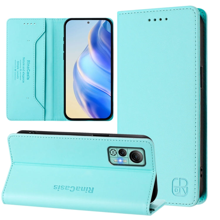 RC01 Dual-Folded Magnetic Suction RFID Leather Phone Case, For Ulefone Note 20 Pro, For Ulefone Note 17 Pro, For Ulefone Note 18 Ultra 5G, For Ulefone Note 16 Pro, For Ulefone Note 14 - NMNYSX